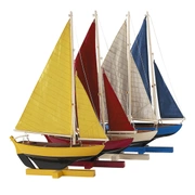 Корабль AUTHENTIC MODELS Sunset Sailors красный, 26Х7 Н40, дерево