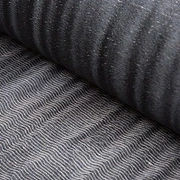 ZINC Тюль черная с металл. Блеском , шир 142 см, 55% полиэстер 35% лен, 10% металл, Англия