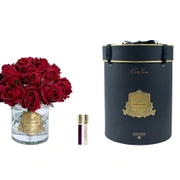 GRAND ROSE BUDS BOUQUETБольшой букет из бутонов роз, 2 спрея по 10 мл, красный, золотой декор