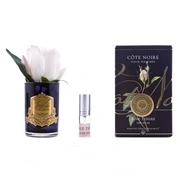 Бутон розы диффузор ROSE BUD blush, светло-розовый, черная ваза, 1 спрей 5мл