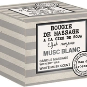 MUSC BLANC Свеча массажная 3 в 1, соевый воск, аромат белый мускус, 100 гр