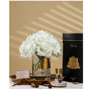 GRAND BOUQUET white BLACK BOX GOLDБольшой букет роз, 2 спрея по 10 мл, белый, ВхШхД 32х26х26 см