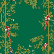 Jardin de Orient Green & GoldКовер 274х183 ручной тафтинг, шерсть +тенсель, высота ворса 13 мм