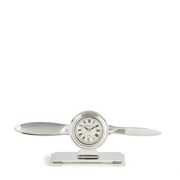 Часы настольные AUTHENTIC MODELS Propeller Clock 30,5х5,5 Н.9,5 , авиационный алюминий