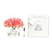 FIVE ROSE white peach Букет из 5 роз ароматизированный, цвет коралловый, прозрачный, 2 спрея по 5 мл