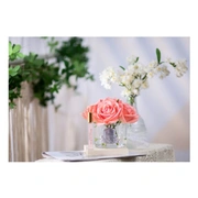 FIVE ROSE white peach Букет из 5 роз ароматизированный, цвет коралловый, прозрачный, 2 спрея по 5 мл
