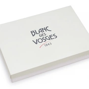 BOX white коробка подарочная 50х34х8,5 белая с бежевой крышкой