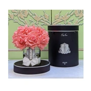 GRAND BOUQUET white peach naby boxБольшой букет роз, 2 спрея по 10 мл, коралловый, ВхШхД 32х26х26