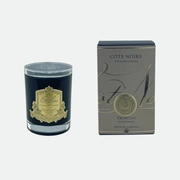 Свеча PROSECCO 185 гр, черный стаканчик, золотой декор, ВхШхД 13,5х8х8 см соевый воск, время горен
