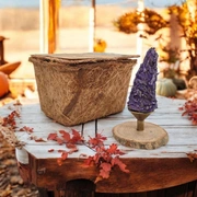 CONES D'INCENSE Конусы ароматические для зажигания набор 6 шт, лаванда, роза, розмарин, латунная под