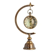 Часы Eye of Time AUTHENTIC MODELS, диам 7,5 Н 11,5 см, латунь, отделка бронза