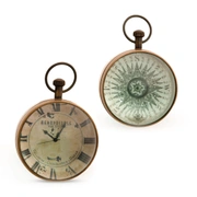 Часы Eye of Time AUTHENTIC MODELS, диам 7,5 Н 11,5 см, латунь, отделка бронза