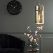 "Часы настенные Karlsson GLOBE black, черный, металл, стекло 40х40х12 см, бесшумный механизм, батар