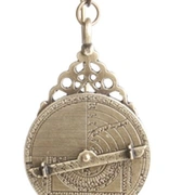 Миниатюрная астролябия Hemisferium Miniature Eastern Astrolabe Н 13 см диам 4,5 см толщина 5 мм, бр