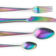 LUXOR RAINBOW 56 столовые приборы, сталь 18/10, цвет радуги матовый, 24 шт. (6 ложек + 6 вилок + 6 н