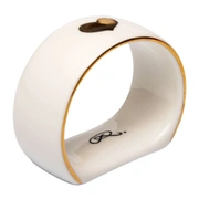 Держатель кольцо для салфеток Rory Dobner GOLD LOVE HEART , фарфор