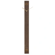 "Часы настенные Karlsson DISCREET LONG, 90х7,7х5 см, цвет темное дерево, МДФ , бесшумный механизм