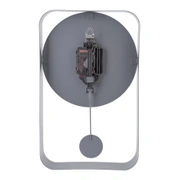 Часы настенные с маятником Karlsson CHARM SMALL, серый, золотые детали, 32,5 x 20 x 5 см, бесшумный
