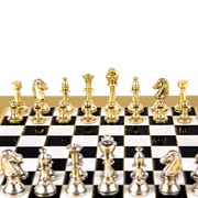 CLASSIC METAL CHESSШахматы классические, 28х28 см, золото с серебром, 28х28 см, металл