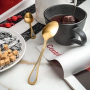 EDEN MAT GOLD 123столовые приборы, сталь 18/10, верхняя часть и декор ручки золото 24К , 24 шт.