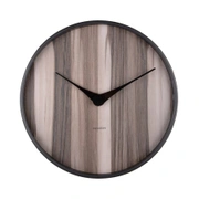 Часы настенные Karlsson WOOD MELANGE, темное дерево, липа, 40х40х4,5 см, бесшумный механизм, батарей