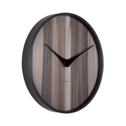 Часы настенные Karlsson WOOD MELANGE, темное дерево, липа, 40х40х4,5 см, бесшумный механизм, батарей