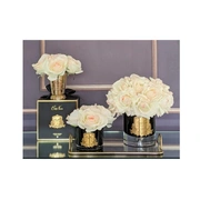 GRAND BOUQUET black glass blush Большой букет роз, 2 спрея по 10 мл, черная ваза, бледно-ро