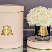 GRAND BOUQUET black glass blush Большой букет роз, 2 спрея по 10 мл, черная ваза, бледно-ро
