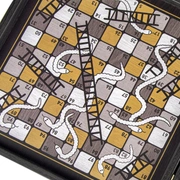 Chess/Backgammon/Ludo/Snakes Шахматы/нарды/лудо/змеи, 34х34см, цвет черный и слоновая кость
