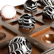 Настольная игра AUTHENTIC MODELS Venetian Tic-Tac-Toe 14х33 Н 3,6 см, МДФ, шпон вишни, стекло