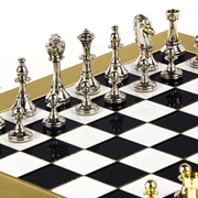CLASSIC METAL CHESSШахматы классические, 36х36 см, золото с серебром, металл
