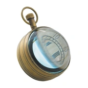 Часы Eye of Time AUTHENTIC MODELS, диам 10 Н 11,5 см, латунь, отделка серебро
