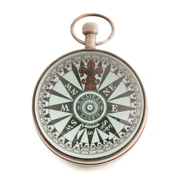 Часы Eye of Time AUTHENTIC MODELS, диам 10 Н 11,5 см, латунь, отделка серебро