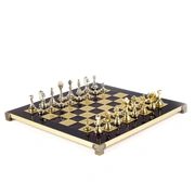 CLASSIC METAL CHESSШахматы классические, 36х36 см, золото с серебром, красный, металл
