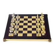 CLASSIC METAL CHESSШахматы классические, 36х36 см, золото с серебром, красный, металл