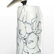 DRAPEEФигура женщины, керамика, японская техника Raku, 30 см