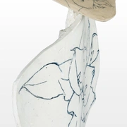 DRAPEEФигура женщины, керамика, японская техника Raku, 30 см