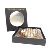 Настольная игра AUTHENTIC MODELS Solitaire диам 30 см, состаренное дерево, мрамор