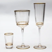 MACASSAR LIGHT GOBLETНабор бокалов для вина 6шт, хрусталь, золото 24К , H.21