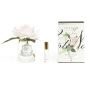 Роза-диффузор FRENCH ROSE french pink, розовый, прозрачная ваза, 1 спрей 10 мл