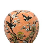 BIRDSВаза, коралловый, D26x26h, керамика
