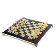 CLASSIC METAL CHESSШахматы классические, 44х44 см,золото с серебром, синий, металл