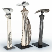 DRAPEEФигура женщины, керамика, японская техника Raku, 40 см