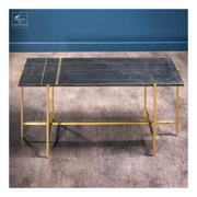 Coffee tableЖурнальный столик 93х42 Н40 см, металл, мрамор