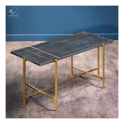 Coffee tableЖурнальный столик 93х42 Н40 см, металл, мрамор