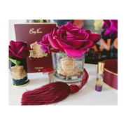 FIVE ROSE Carmine red Букет из 5 роз ароматизированный, цвет красный, прозрачная ваза, 1 спрей 15