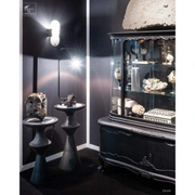 Side table (S)Столик диам 37,5 Н 65 см металл, мрамор