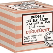 COQUELICOT Свеча массажная 3 в 1, соевый воск, аромат лепестки мака 100 гр