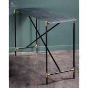 Console black marble Консольный столик 138х38 Н77 см, металл, мрамор