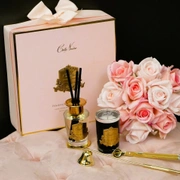 GIFT PACK CHARENTE ROSEПодарочный набор (диффузор 100 мл, свеча 75гр, набор для тушения и обрезания